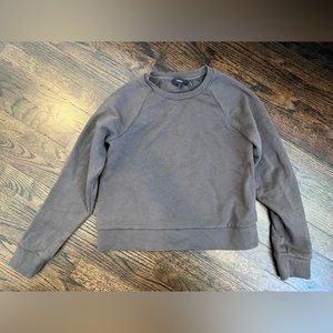 Theory Cropped Sweatshirt in Terry Cotton